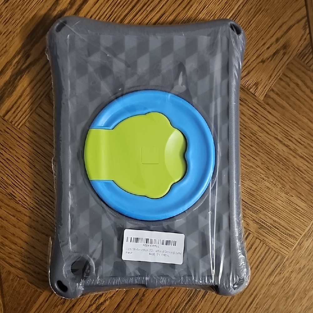 Gray and Blue Tablet Case with Stand